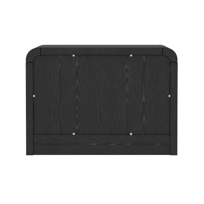 Manhattan Comfort - Grace 28in Nightstand in Black (2-Drawer) - Set of 2 - 2-NS007-BK veiw 4
