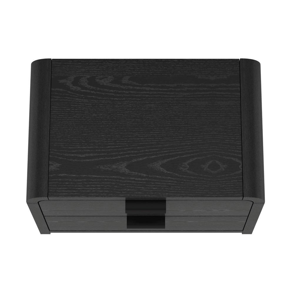 Manhattan Comfort - Grace 28in Nightstand in Black (2-Drawer) - Set of 2 - 2-NS007-BK veiw 5