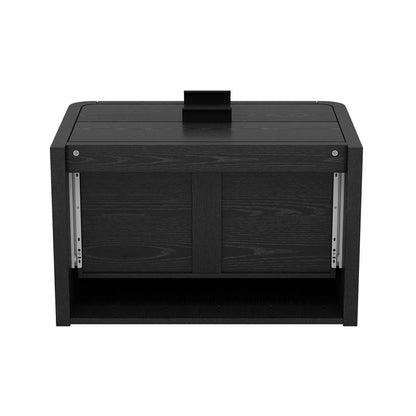 Manhattan Comfort - Grace 28in Nightstand in Black (2-Drawer) - Set of 2 - 2-NS007-BK veiw 6