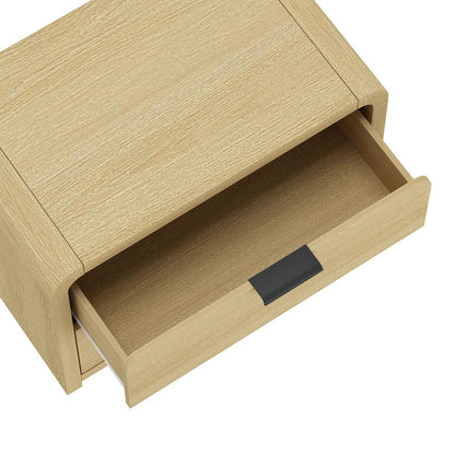 Manhattan Comfort - Grace Nightstand in Natural Oak and Black - Set of 2 - 2-NS007-NO veiw 7