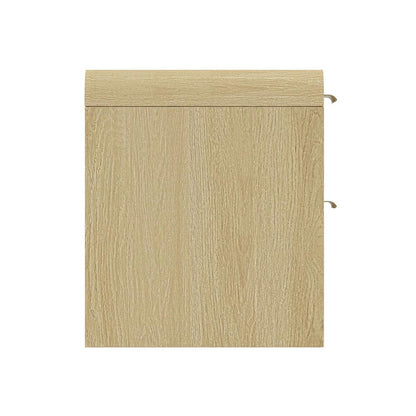 Manhattan Comfort - Grace Nightstand in Natural Oak and Gold - Set of 2 - 2-NS007-GNO veiw 2
