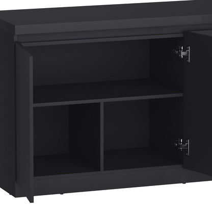 Manhattan Comfort - Griffin 62in Sideboard in Onyx (6-Shelf) - SB1006-BK veiw 3