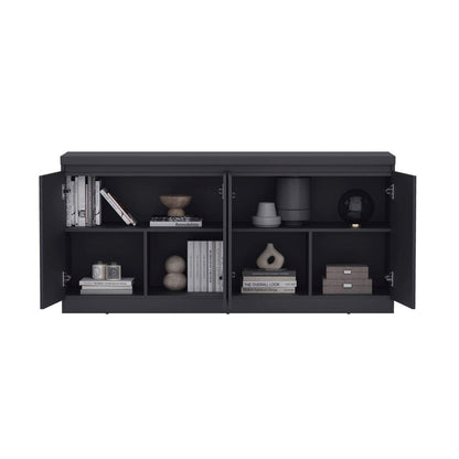 Manhattan Comfort - Griffin 62in Sideboard in Onyx (6-Shelf) - SB1006-BK veiw 7