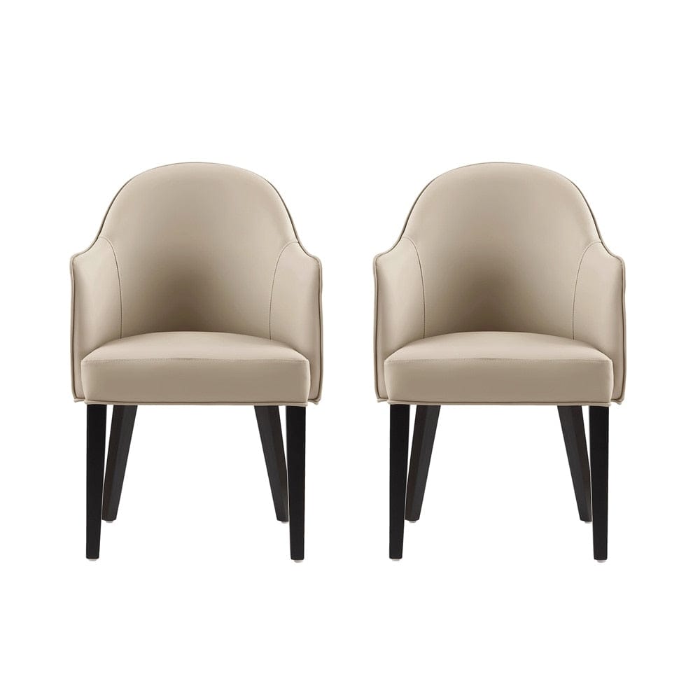 Manhattan Comfort - Hillman Dining Armchair in Sand - Set of 2 - 2-DC087AR2-SD veiw 1