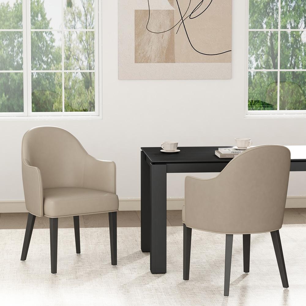 Manhattan Comfort - Hillman Dining Armchair in Sand - Set of 2 - 2-DC087AR2-SD veiw 8