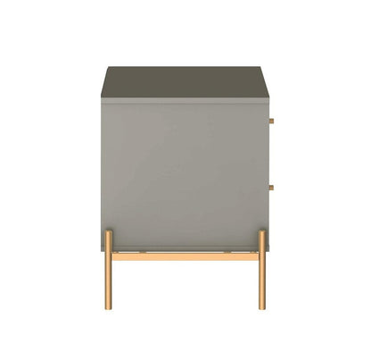 Manhattan Comfort - Jasper Nightstand in Grey (Set of 2) - 2-51352 veiw 4