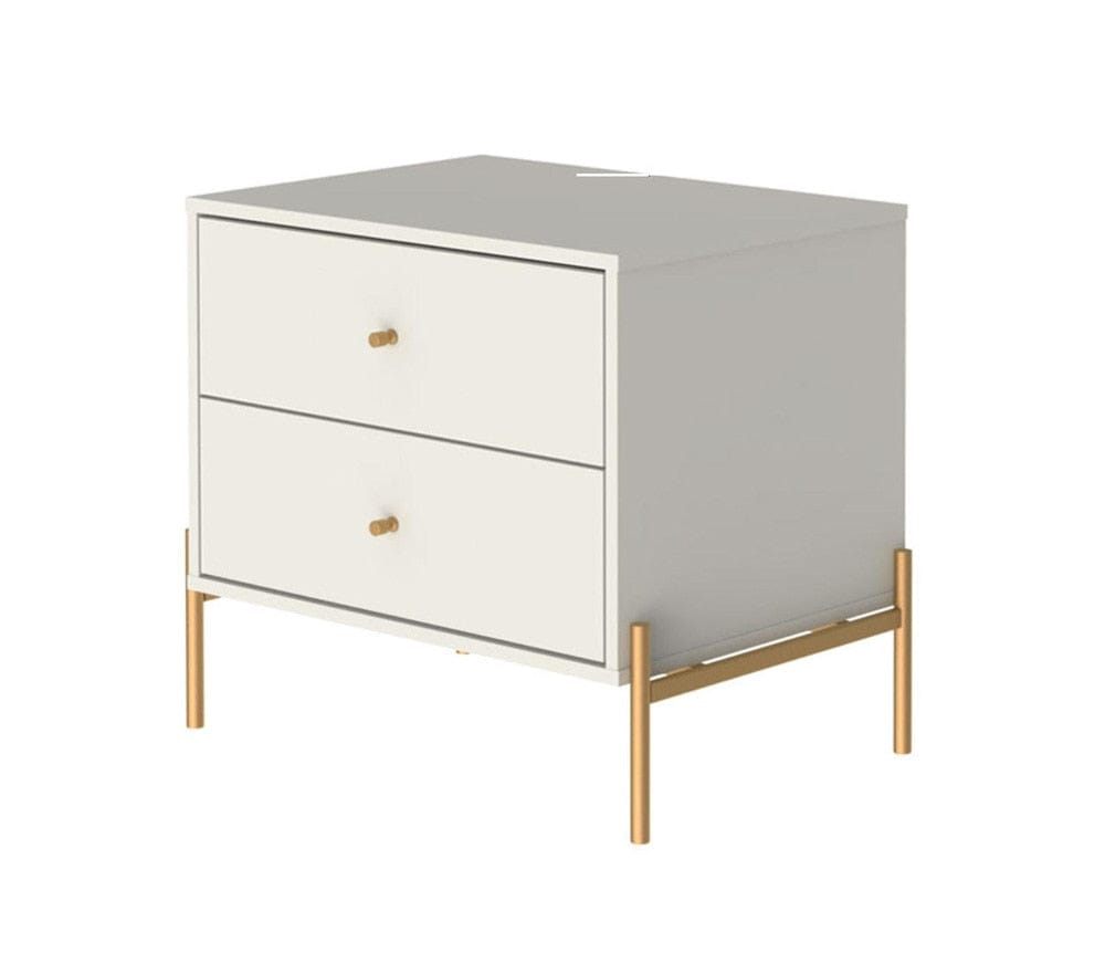 Manhattan Comfort - Jasper Nightstand in Off White (Set of 2) - 2-51353 veiw 2