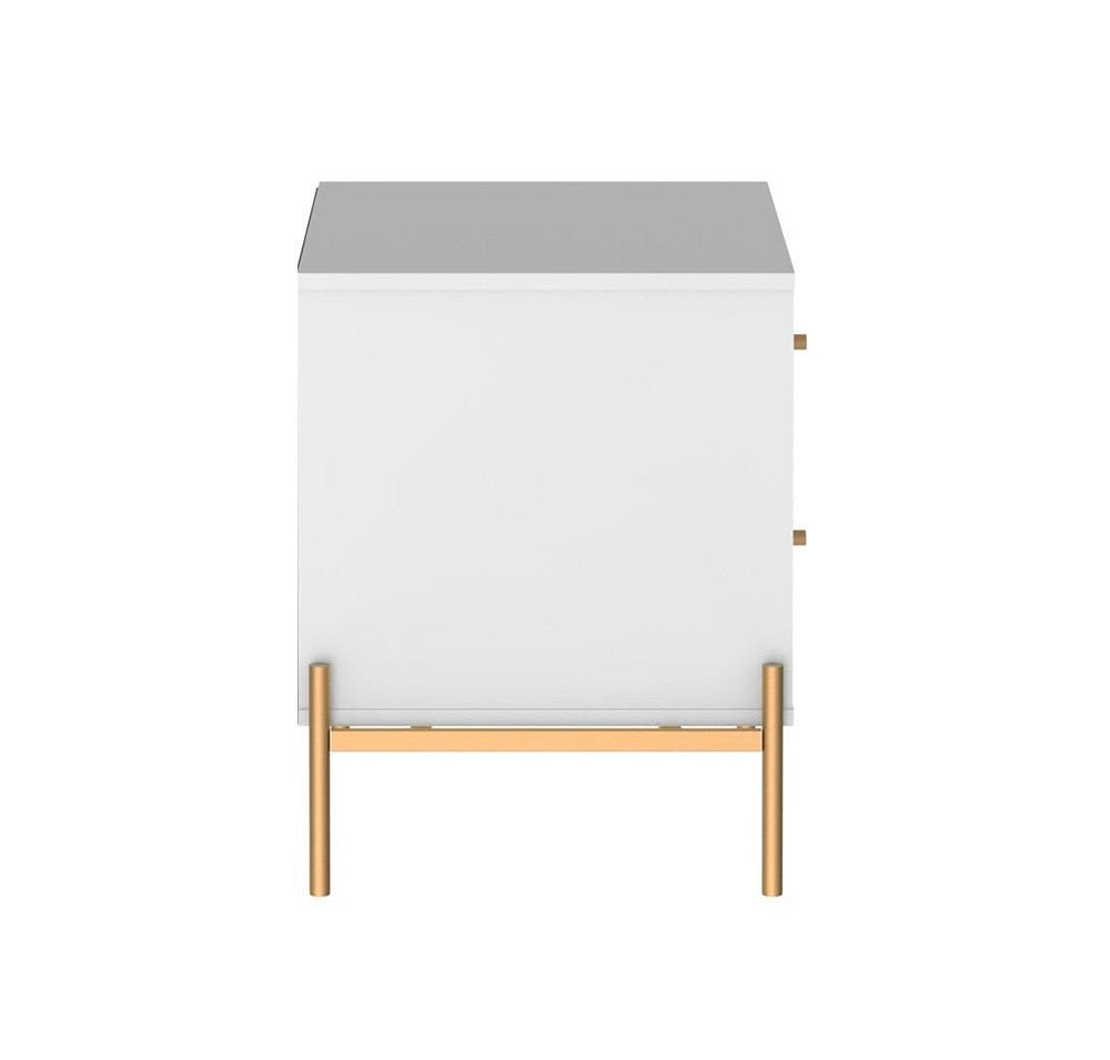 Manhattan Comfort - Jasper Nightstand in White Gloss (Set of 2) - 2-51351 veiw 4