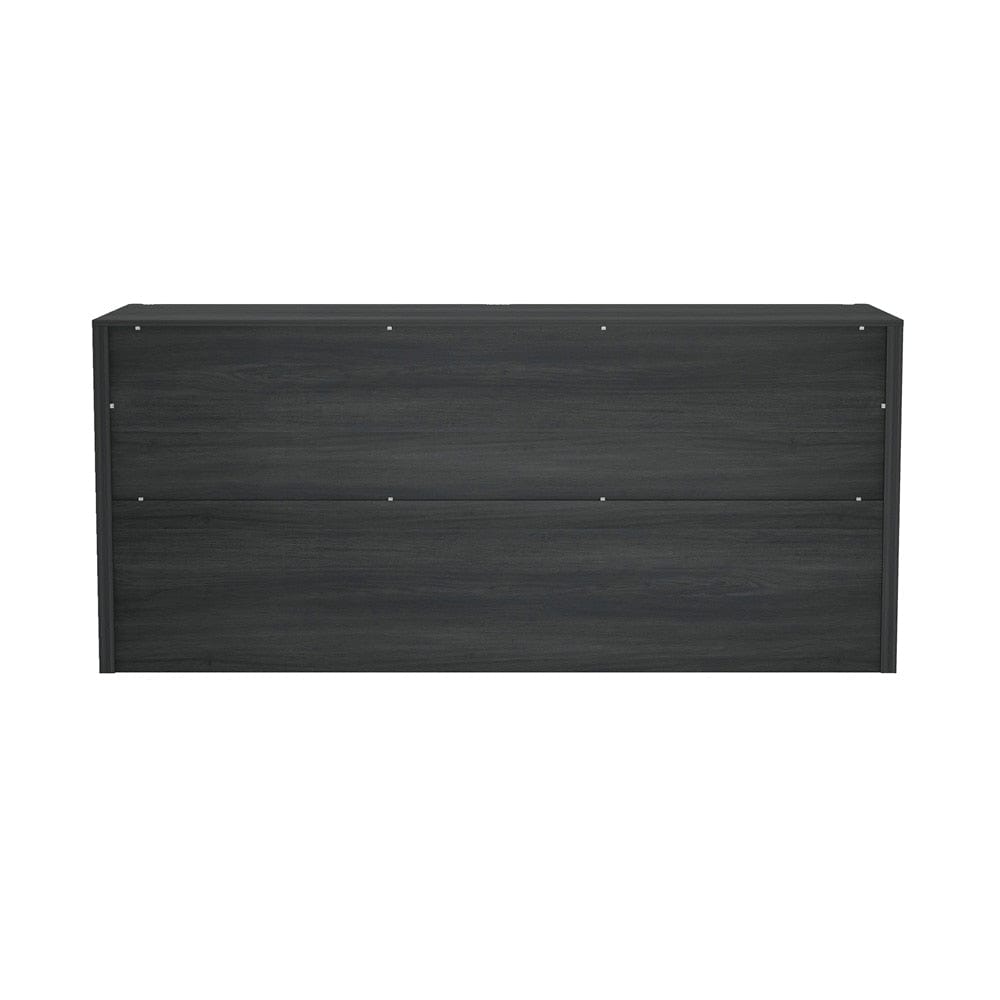 Manhattan Comfort - Linda 2-Piece Double Wide Dresser and Nightstand in Charcoal Grey - BR1658-1 veiw 4