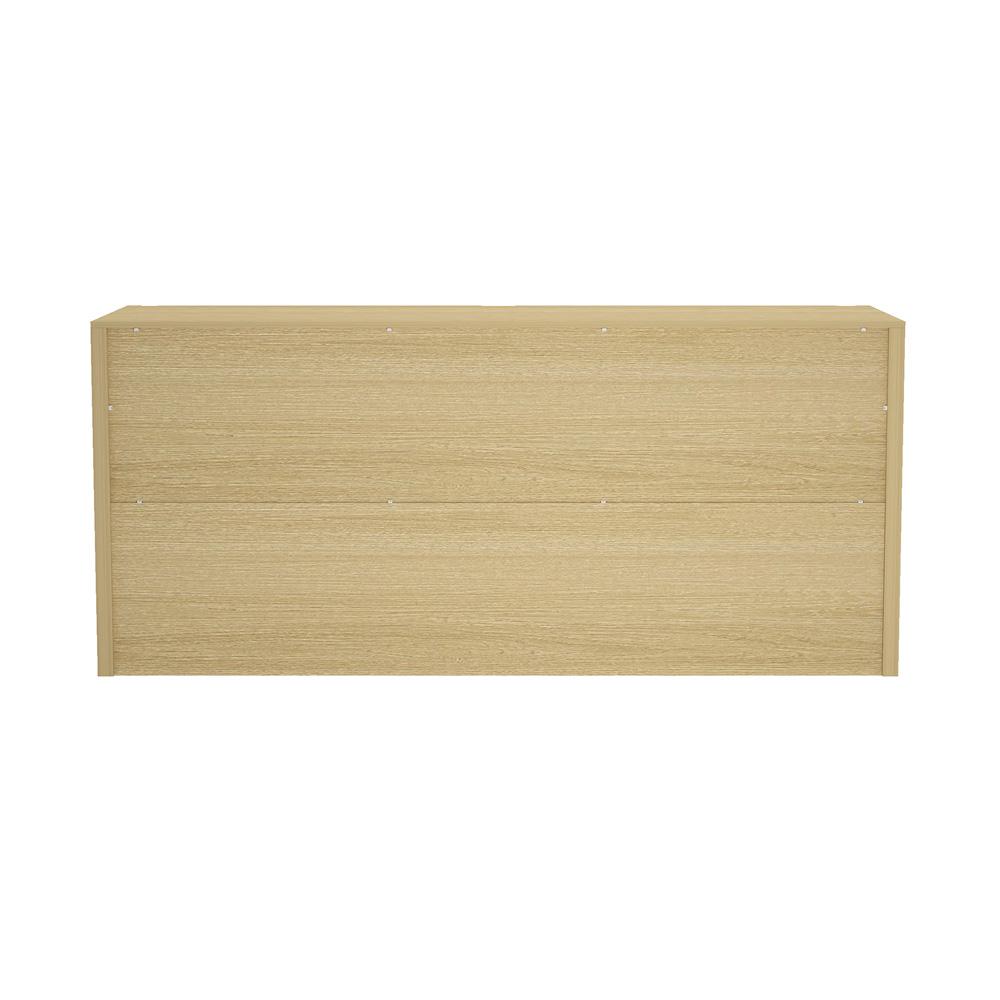 Manhattan Comfort - Linda 2-Piece Double Wide Dresser and Nightstand in Natural Oak - BR1658-2 veiw 4