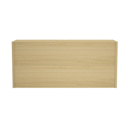 Manhattan Comfort - Linda 2-Piece Double Wide Dresser and Nightstand in Natural Oak - BR1658-2 veiw 4