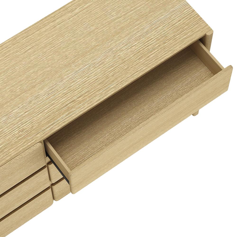 Manhattan Comfort - Linda 2-Piece Double Wide Dresser and Nightstand in Natural Oak - BR1658-2 veiw 5