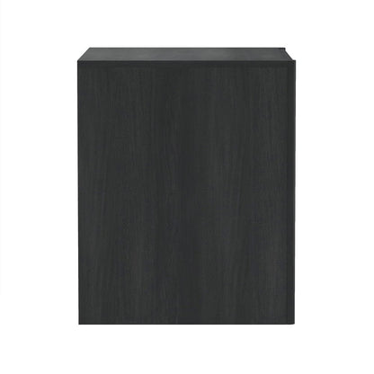 Manhattan Comfort - Linda 24in Nightstand in Charcoal Grey (2-Drawer) - Set of 2 - 2-NS015-GY veiw 2
