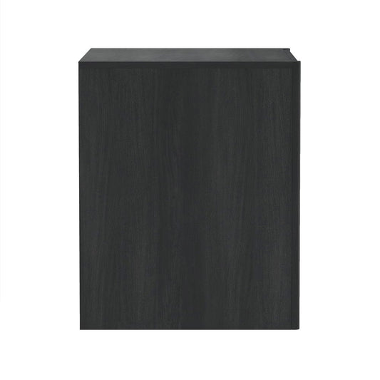 Manhattan Comfort - Linda 24in Nightstand in Charcoal Grey (2-Drawer) - Set of 2 - 2-NS015-GY veiw 2