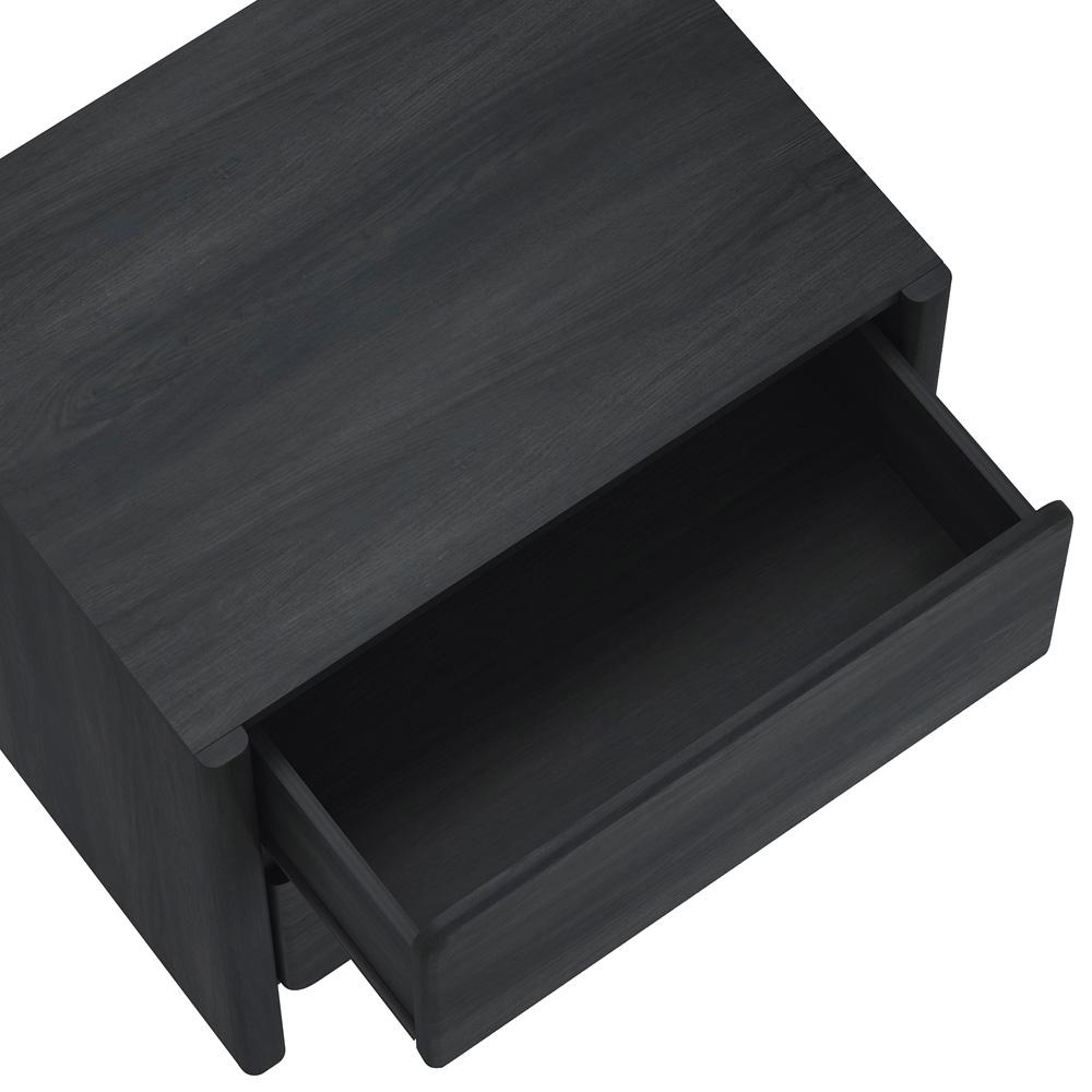 Manhattan Comfort - Linda 24in Nightstand in Charcoal Grey (2-Drawer) - Set of 2 - 2-NS015-GY veiw 6