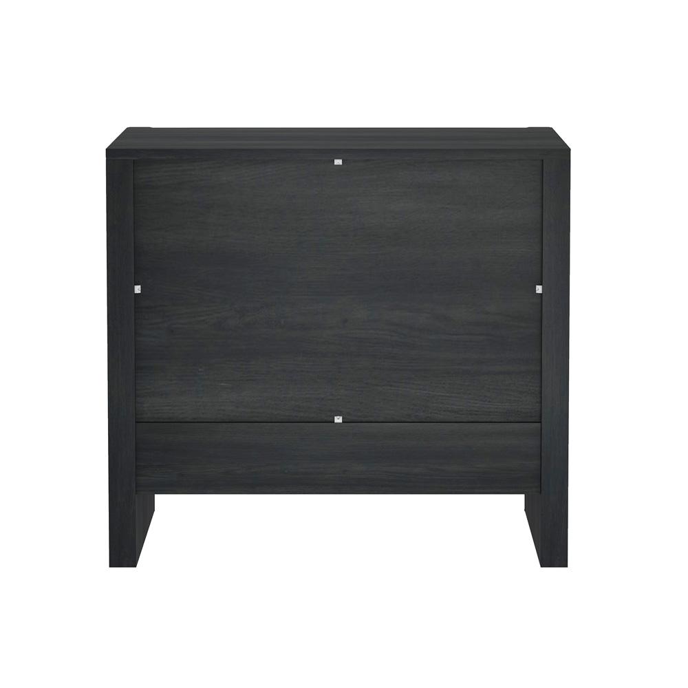 Manhattan Comfort - Linda 24in Nightstand in Charcoal Grey (2-Drawer) - NS015-GY veiw 4
