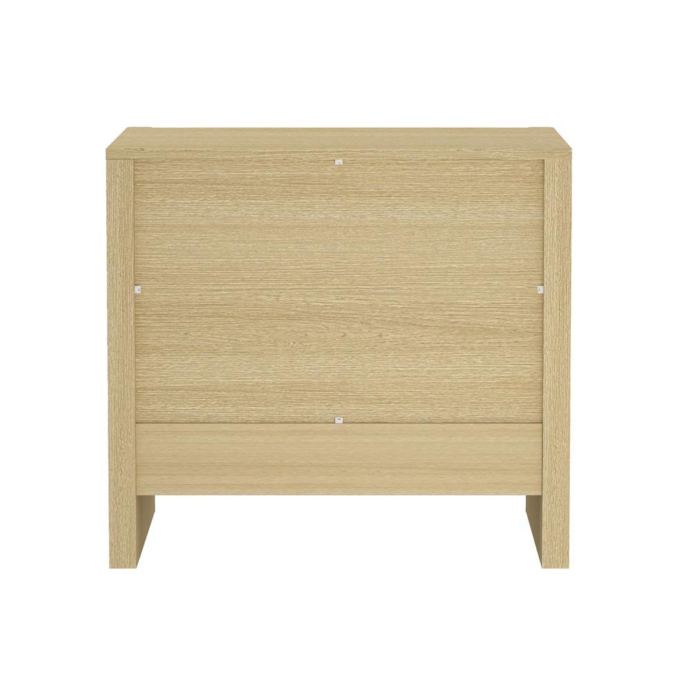 Manhattan Comfort - Linda 24in Nightstand in Natural Oak (2-Drawer) - Set of 2 - 2-NS015-NA veiw 4