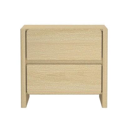 Manhattan Comfort - Linda 24in Nightstand in Natural Oak (2-Drawer) - NS015-NA veiw 1