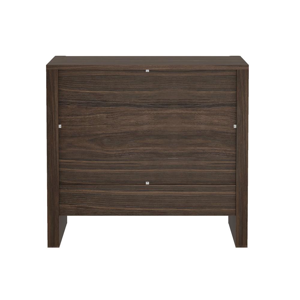 Manhattan Comfort - Linda 24in Nightstand in Walnut Brown (2-Drawer) - Set of 2 - 2-NS015-BR veiw 4