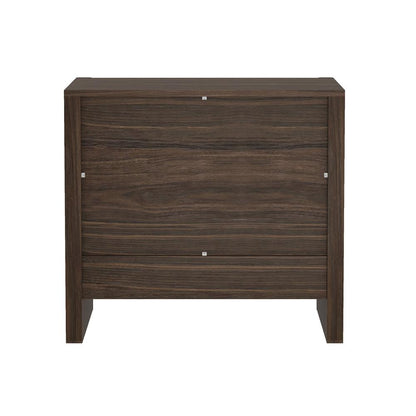 Manhattan Comfort - Linda 24in Nightstand in Walnut Brown (2-Drawer) - Set of 2 - 2-NS015-BR veiw 4