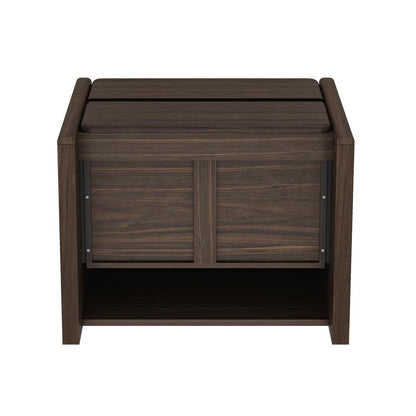 Manhattan Comfort - Linda 24in Nightstand in Walnut Brown (2-Drawer) - Set of 2 - 2-NS015-BR veiw 6