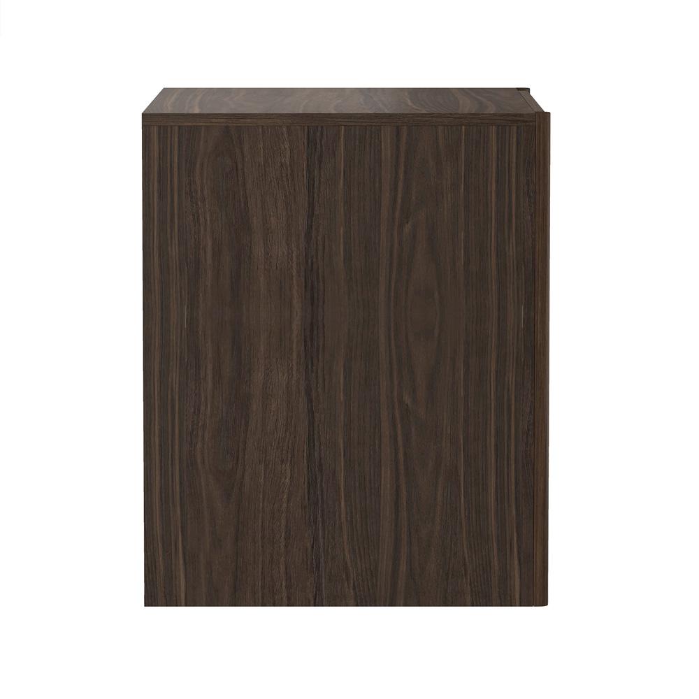 Manhattan Comfort - Linda 24in Nightstand in Walnut Brown (2-Drawer) - NS015-BR veiw 2
