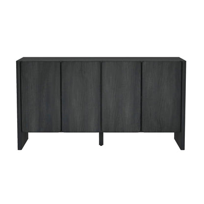 Manhattan Comfort - Linda 60in Sideboard in Charcoal Grey (4-Shelf) - SB008-GY veiw 1