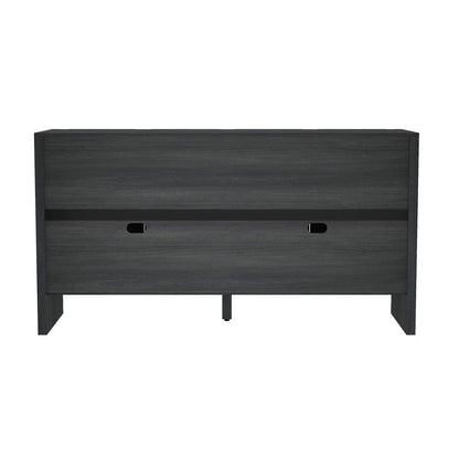 Manhattan Comfort - Linda 60in Sideboard in Charcoal Grey (4-Shelf) - SB008-GY veiw 5