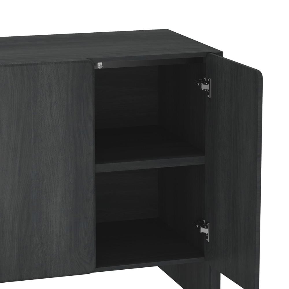Manhattan Comfort - Linda 60in Sideboard in Charcoal Grey (4-Shelf) - SB008-GY veiw 6