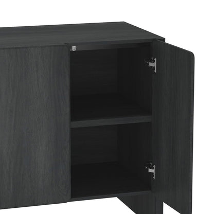 Manhattan Comfort - Linda 60in Sideboard in Charcoal Grey (4-Shelf) - SB008-GY veiw 6