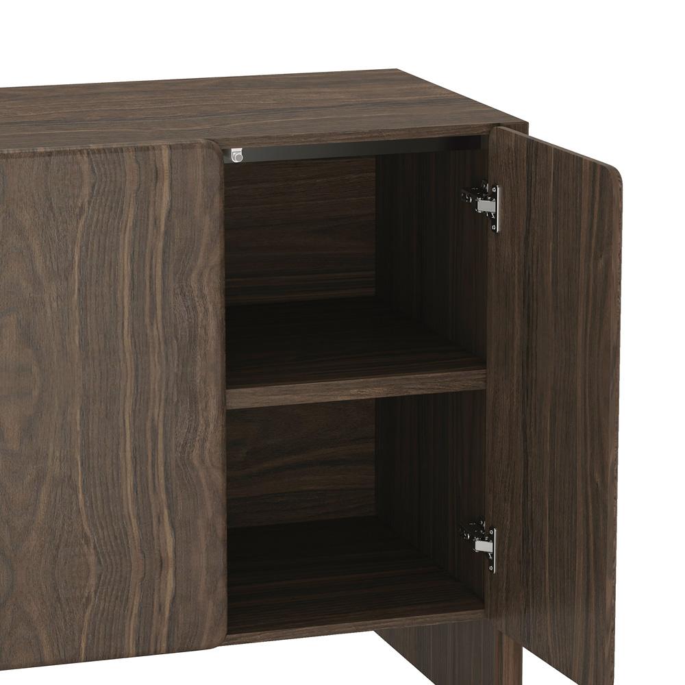Manhattan Comfort - Linda 60in Sideboard in Walnut Brown (4-Shelf) - SB008-BR veiw 6