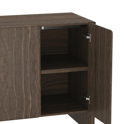 Manhattan Comfort - Linda 60in Sideboard in Walnut Brown (4-Shelf) - SB008-BR veiw 6
