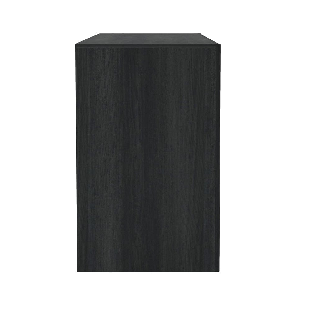 Manhattan Comfort - Linda 72in Double Wide Dresser in Charcoal Grey (6-Drawer) - DR011-GY veiw 2