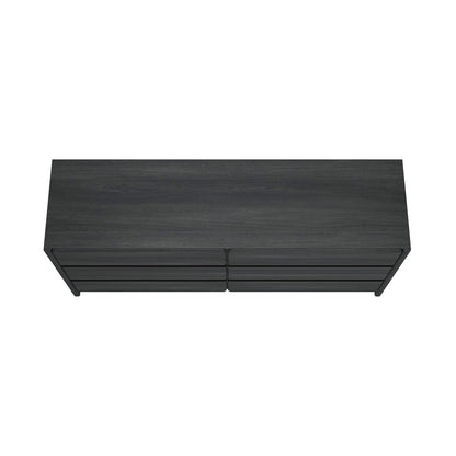 Manhattan Comfort - Linda 72in Double Wide Dresser in Charcoal Grey (6-Drawer) - DR011-GY veiw 5
