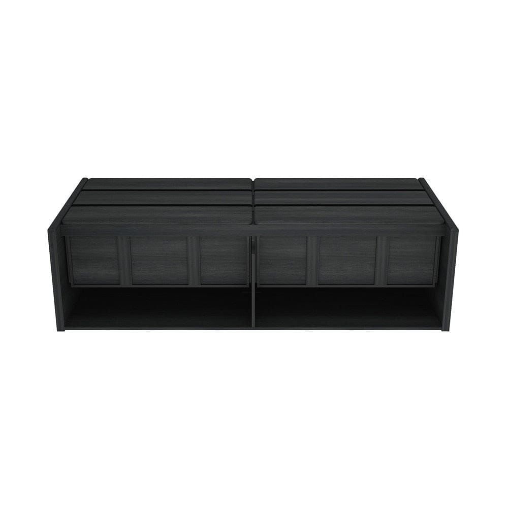 Manhattan Comfort - Linda 72in Double Wide Dresser in Charcoal Grey (6-Drawer) - DR011-GY veiw 6