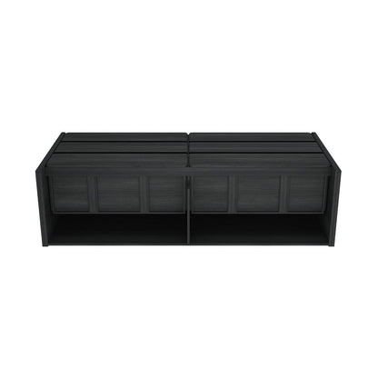 Manhattan Comfort - Linda 72in Double Wide Dresser in Charcoal Grey (6-Drawer) - DR011-GY veiw 6