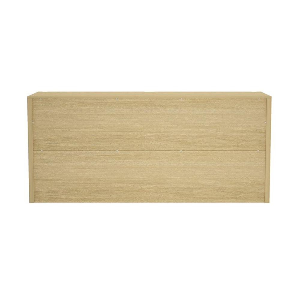 Manhattan Comfort - Linda 72in Double Wide Dresser in Natural Oak (6-Drawer) - DR011-NA veiw 4
