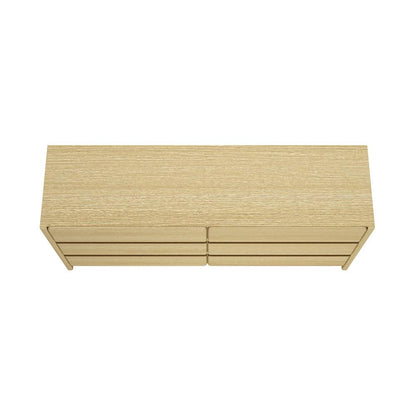 Manhattan Comfort - Linda 72in Double Wide Dresser in Natural Oak (6-Drawer) - DR011-NA veiw 5