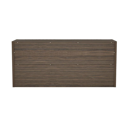Manhattan Comfort - Linda 72in Double Wide Dresser in Walnut Brown (6-Drawer) - DR011-BR veiw 4