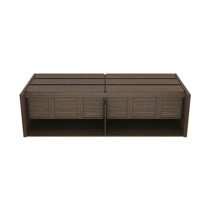 Manhattan Comfort - Linda 72in Double Wide Dresser in Walnut Brown (6-Drawer) - DR011-BR veiw 6