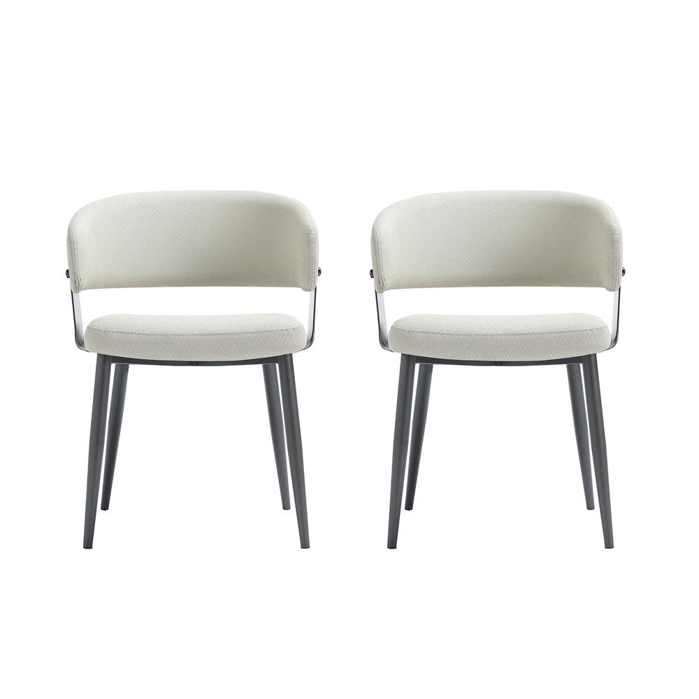 Manhattan Comfort - Luce Dining Chair in Oatmeal - Set of 2 - 2-DC097-OT veiw 1