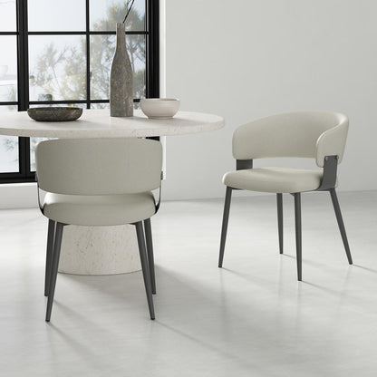 Manhattan Comfort - Luce Dining Chair in Oatmeal - Set of 2 - 2-DC097-OT veiw 8