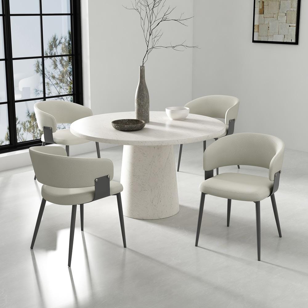 Manhattan Comfort - Luce Dining Chair in Oatmeal - Set of 4 - 4-DC097-OT veiw 8