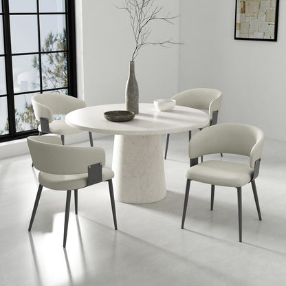 Manhattan Comfort - Luce Dining Chair in Oatmeal - Set of 4 - 4-DC097-OT veiw 8