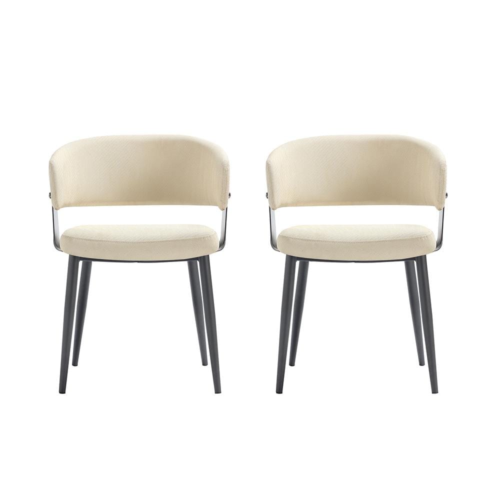 Manhattan Comfort - Luce Dining Chair in Sand - Set of 2 - 2-DC097-SD veiw 1