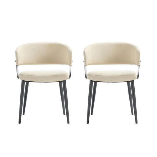 Manhattan Comfort - Luce Dining Chair in Sand - Set of 2 - 2-DC097-SD veiw 1