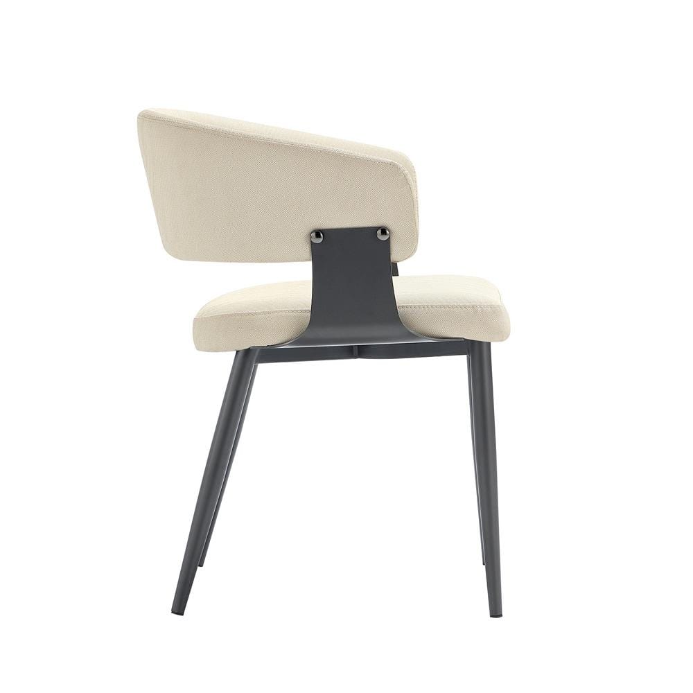 Manhattan Comfort - Luce Dining Chair in Sand - Set of 2 - 2-DC097-SD veiw 2