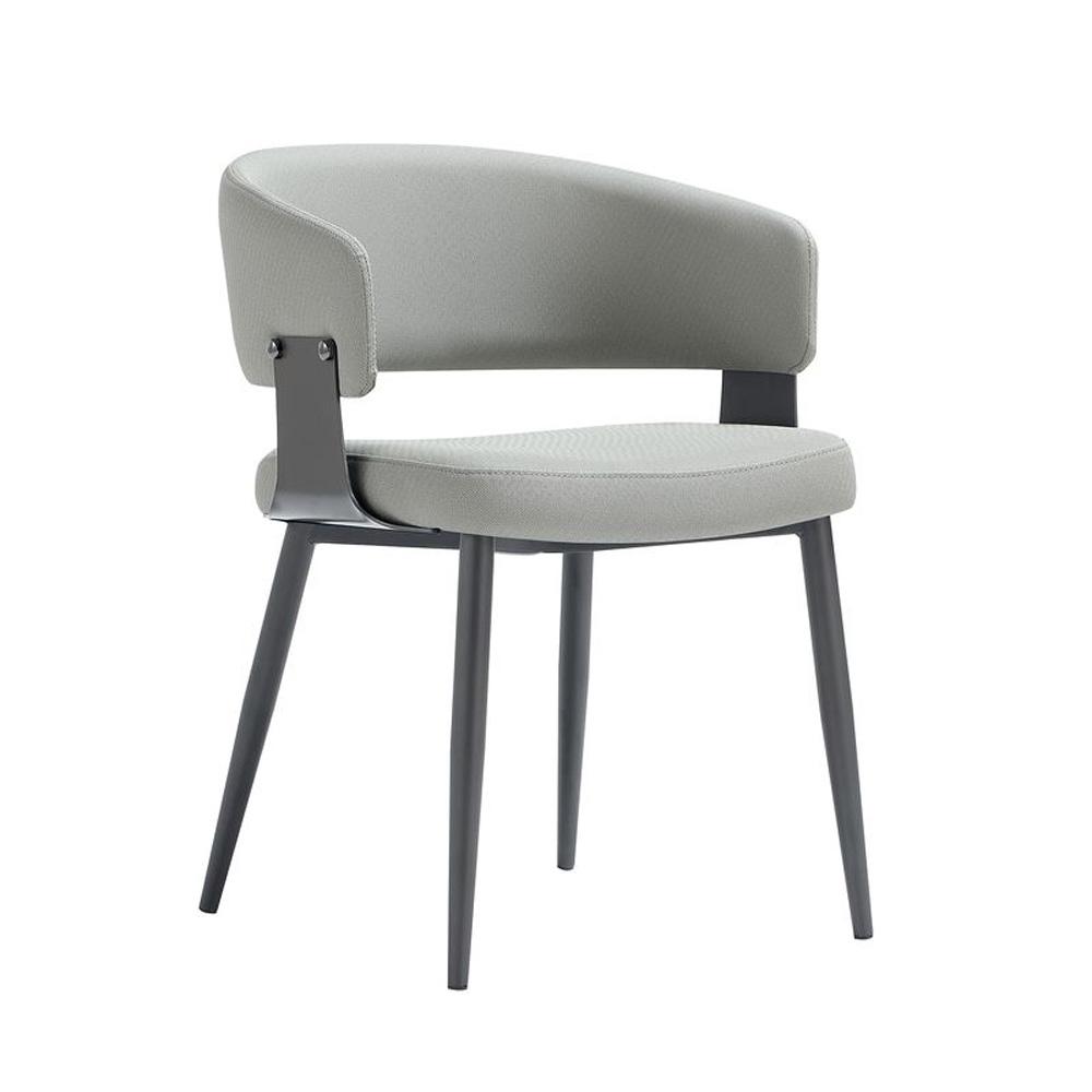 Manhattan Comfort - Luce Dining Chair in Stone Grey - Set of 2 - 2-DC097-GY veiw 2