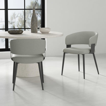 Manhattan Comfort - Luce Dining Chair in Stone Grey - Set of 2 - 2-DC097-GY veiw 8