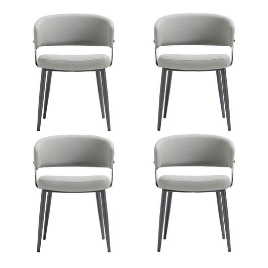 Manhattan Comfort - Luce Dining Chair in Stone Grey - Set of 4 - 4-DC097-GY veiw 1